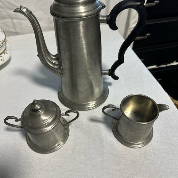 English Pewter Sheffield Coffee set - Picture 2 of 4
